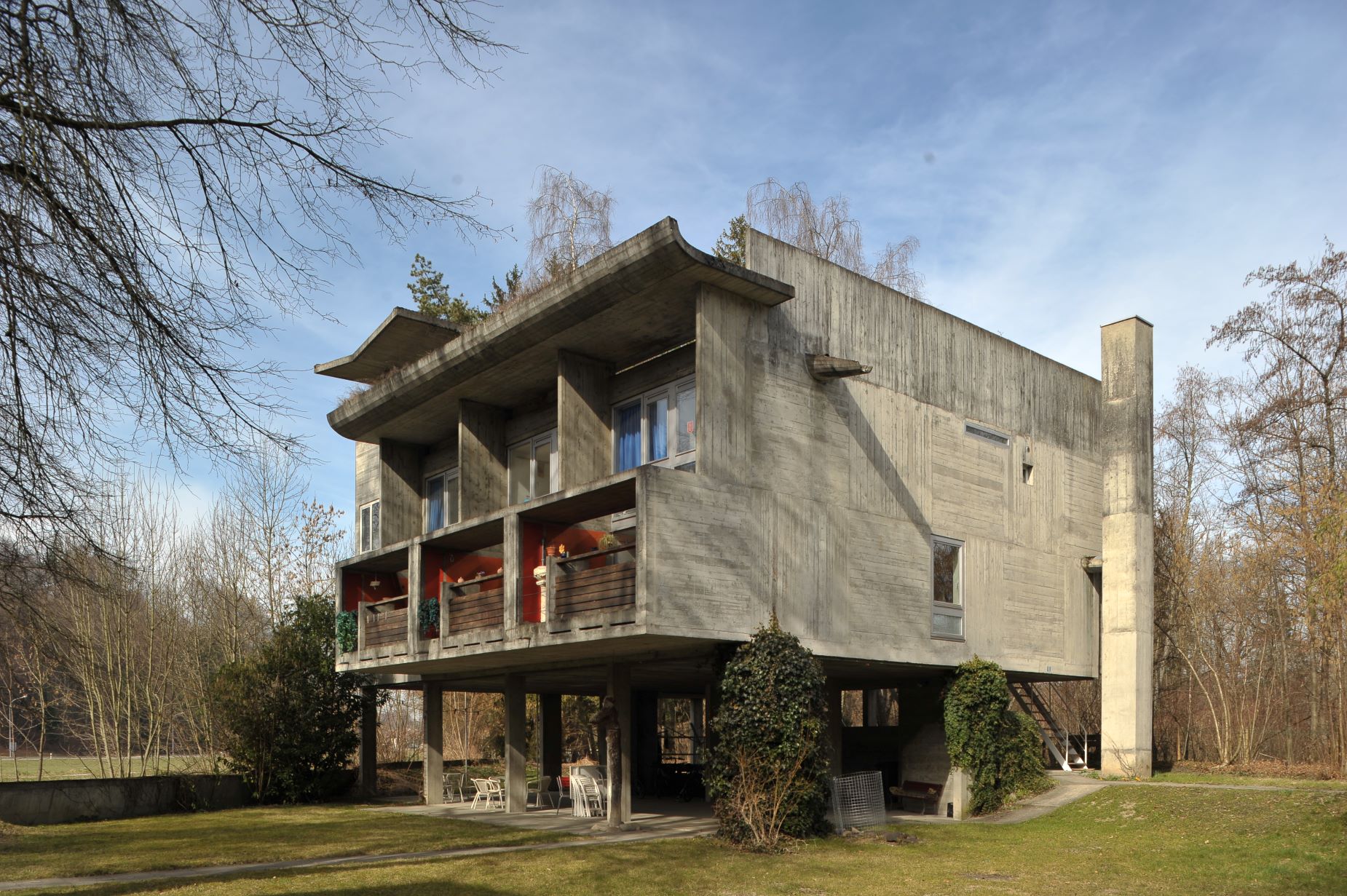 Unités d'habitation de la Neueneggstrasse à Flamatt, Atelier 5, 1960-1961