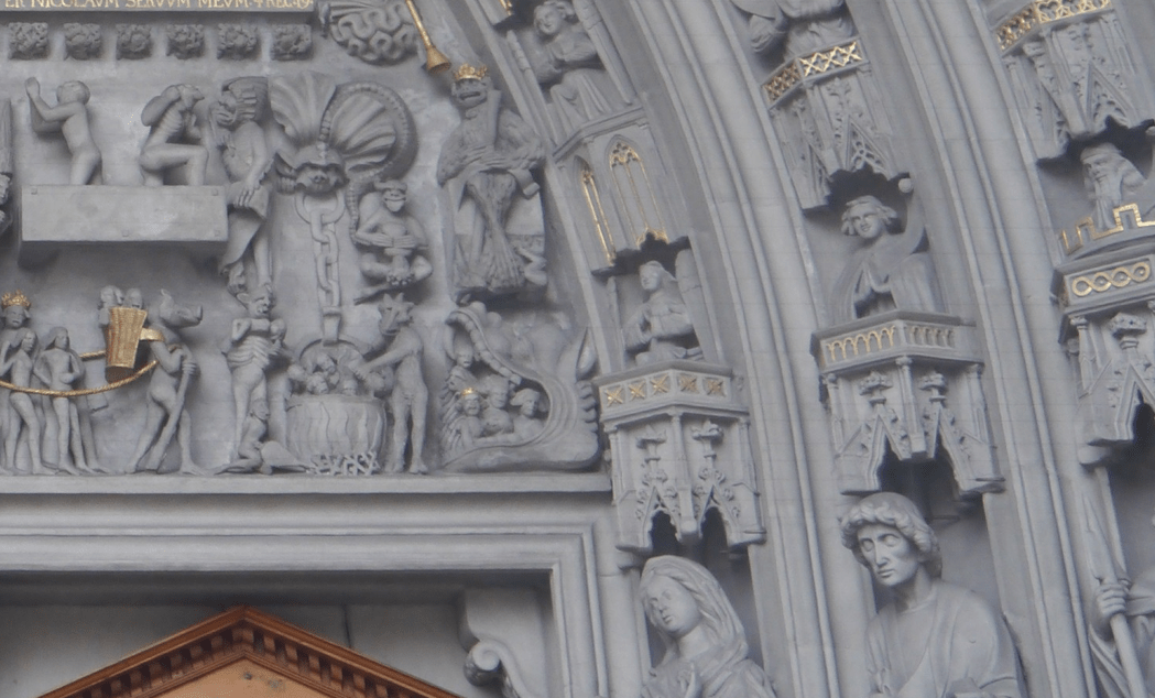 Animaux portique cathédrale