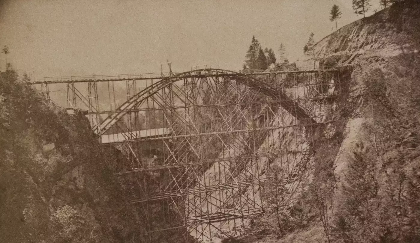 Photo ancienne du pont du Javroz