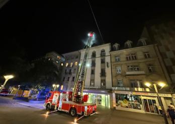 Incendie dans le centre-ville de Fribourg