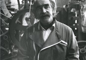 Jean Tinguely in Neyruz 1984 