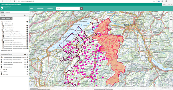 Nouveau Thème "écoles" Sur Le Portail Cartographique Du Canton De ...