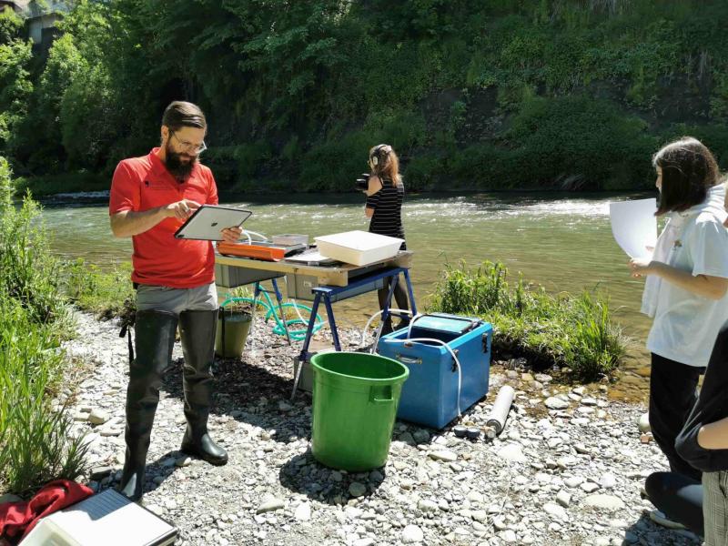 Pêche électrique à la Sarine