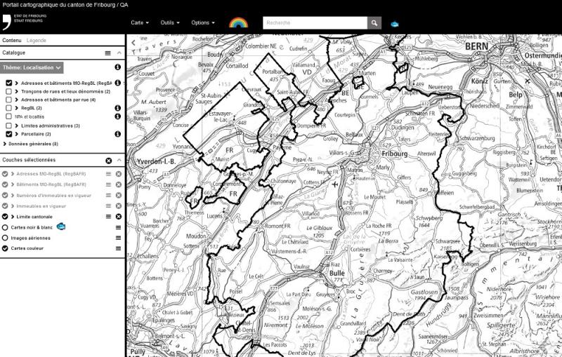 Votre Portail Cartographique S'adapte Aux Couleurs Fribourgeoises ...