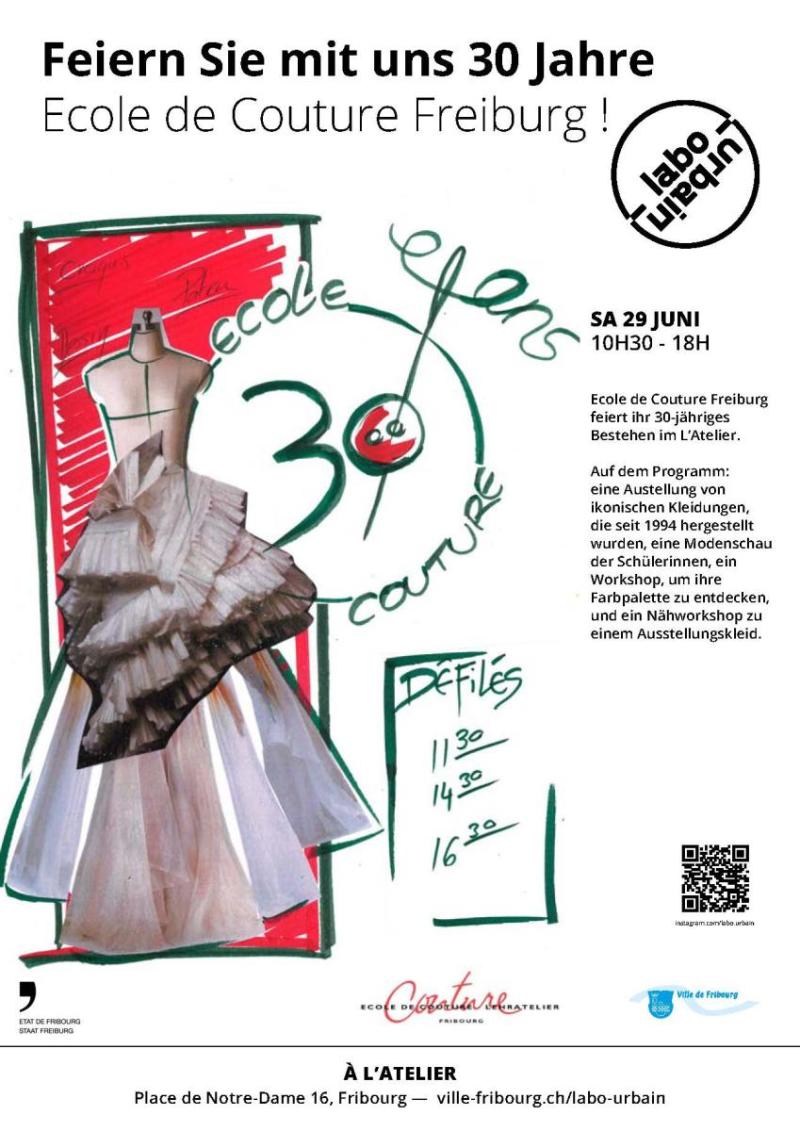 Einladung 30 Jahre Ecole de Couture