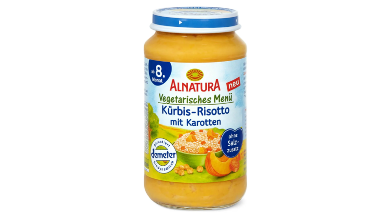 Alnatura Beikost-Gläschen «Kürbis-Risotto mit Karotten»