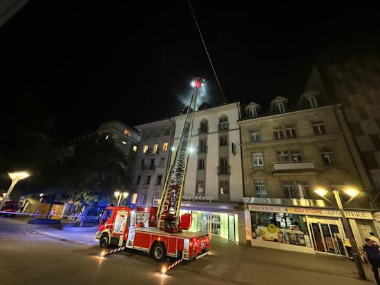 Incendie dans le centre-ville de Fribourg