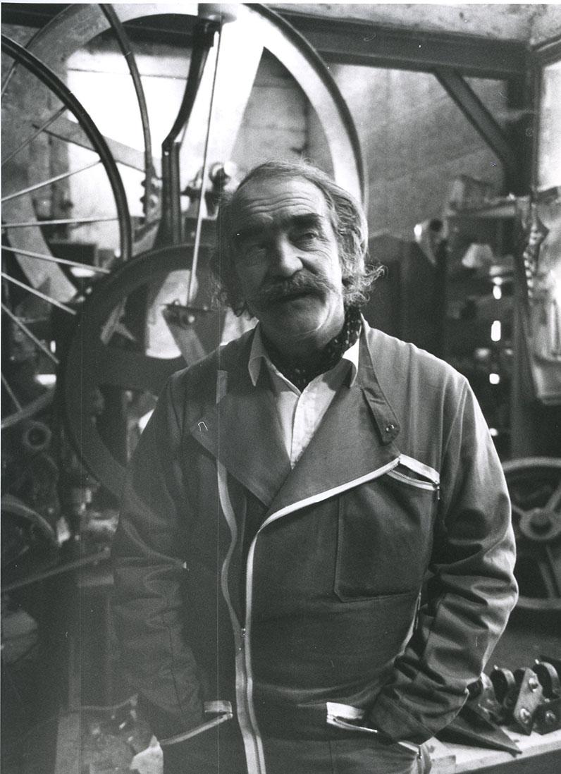 Jean Tinguely in Neyruz 1984 